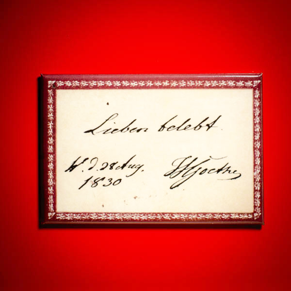 Goethe J.W.v. - Lieben belebt - Magnet