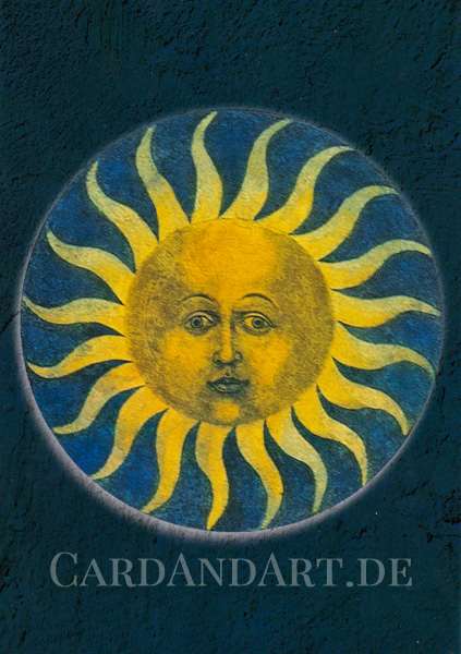 Veit Stoß: Rosenkranzmedaillon "Sonne" - Postkarte
