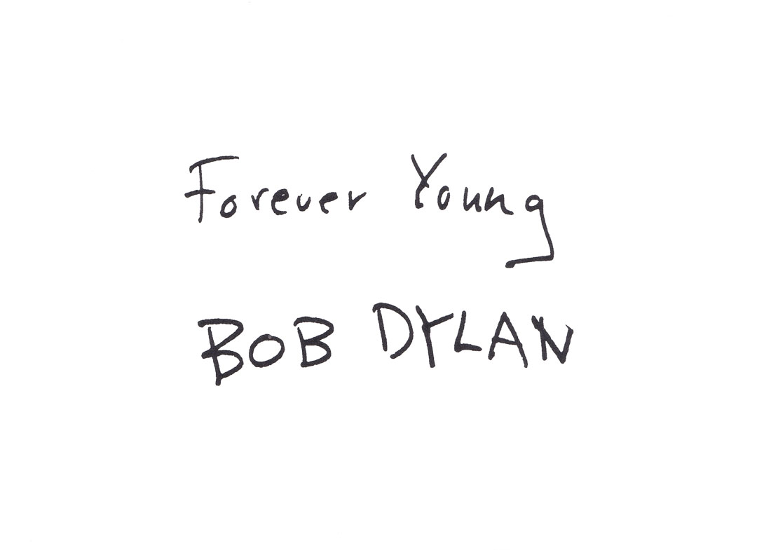 Bob Dylan - Forever Young -  Postkarte