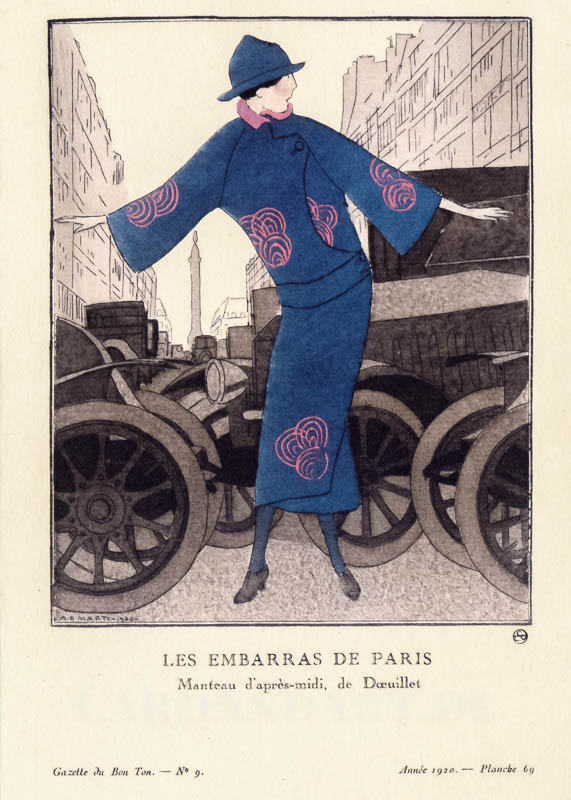 Marty, A.E.: Les embarra de Paris -  Postkarte