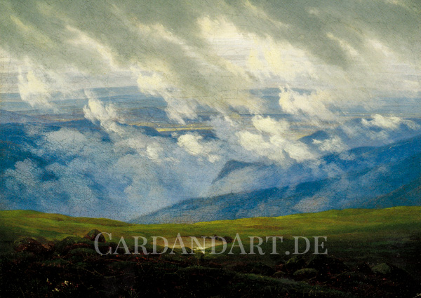 Caspar David Friedrich - Ziehende Wolken - Postkarte