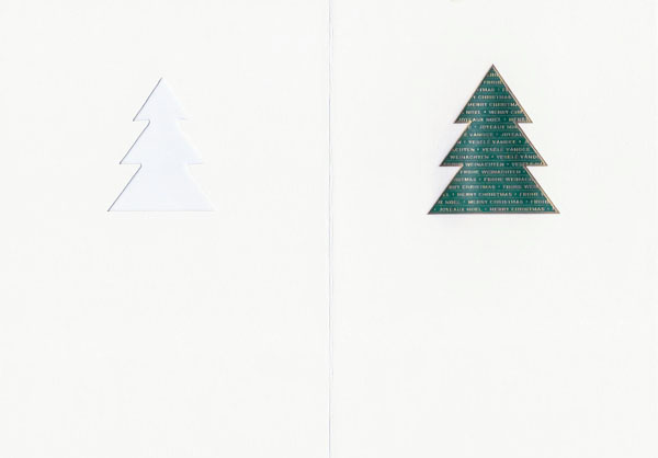 Green Christmas Tree - Weihnachtskarte