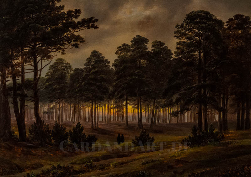 Caspar David Friedrich - Der Abend - Postkarte