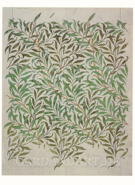 Morris William: Weidenzweige - Postkarte
