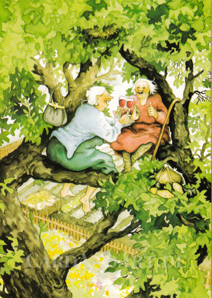 Inge Löök: Vergnüglich im Baum - Postkarte Nr. 8
