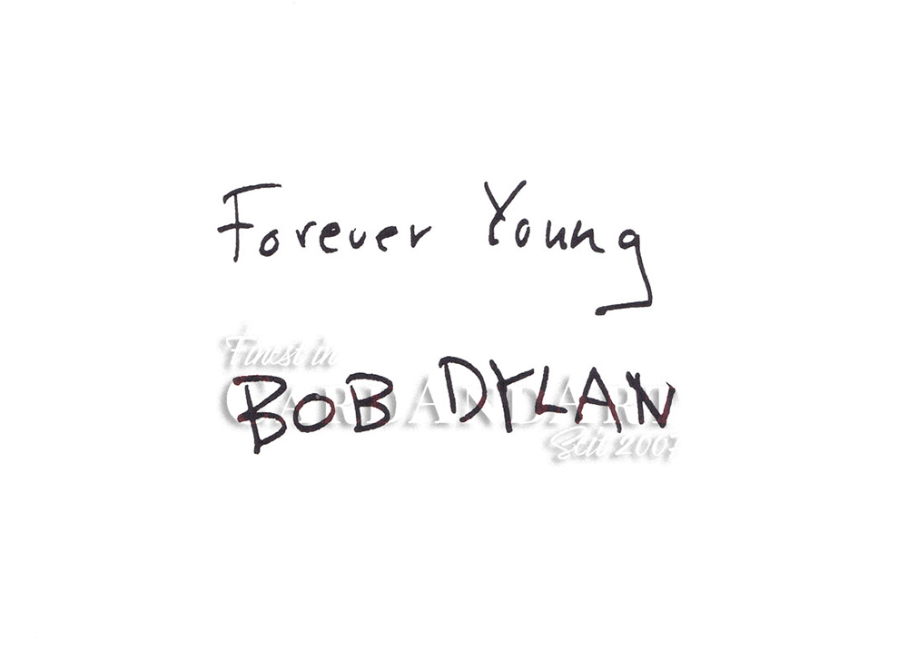 Bob Dylan - Forever Young -  Postkarte