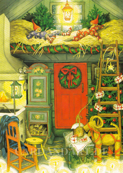 Inge Löök: Weihnachten im Stroh - Postkarte Nr.39