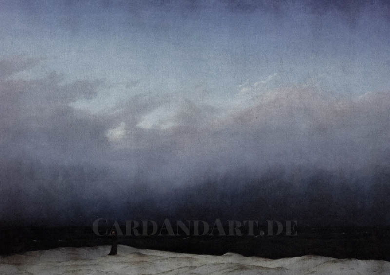 Caspar David Friedrich - Der Mönch am Meer - Postkarte