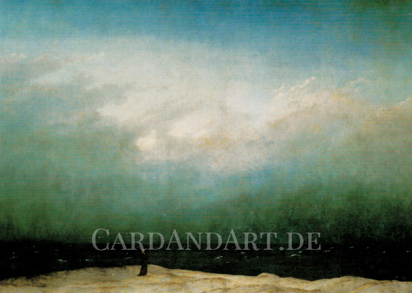 Caspar David Friedrich - Der Mönch am Meer - Postkarte