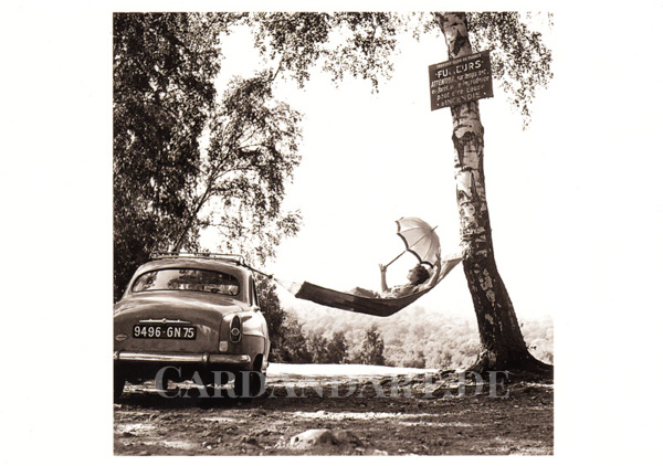 Robert Doisneau - Paulette Dubost - Postkarte