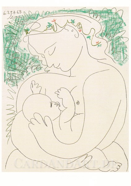 Picasso: Maternité - Postkarte
